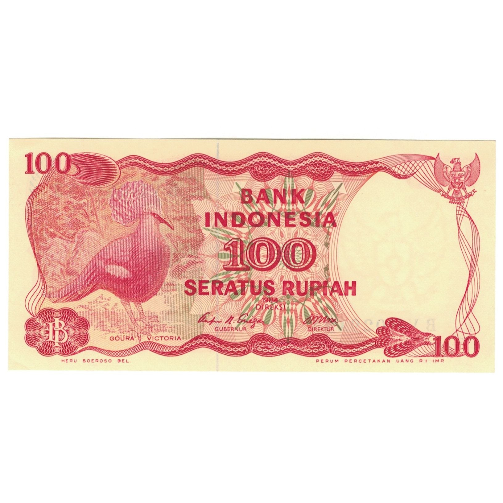 Billet, Indonésie, 100 Rupiah, 1984, Undated (1984), KM:122a, NEUF