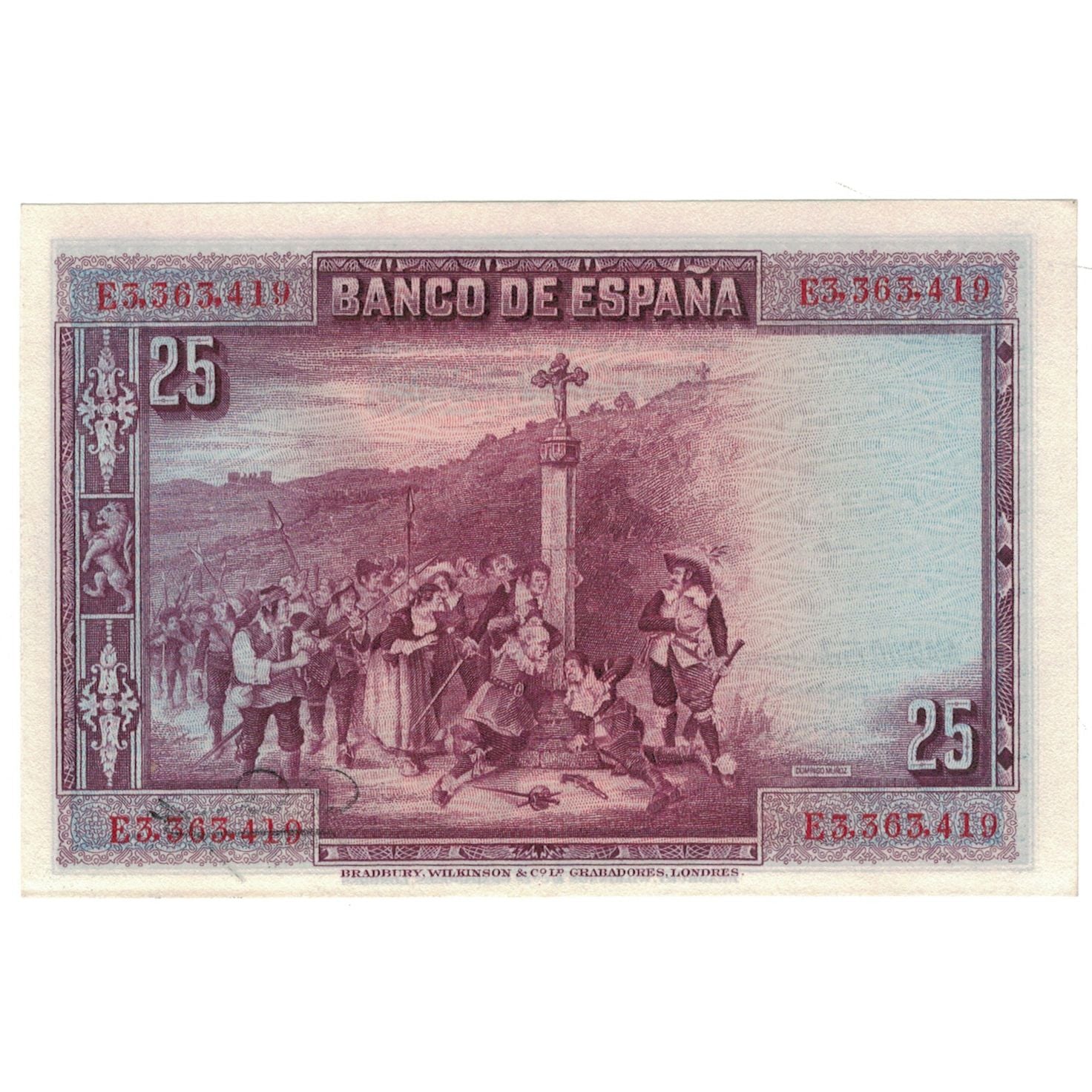 Banknote, Spain, 25 Pesetas, 1928, 1928-08-15, KM:74b, UNC(65-70)