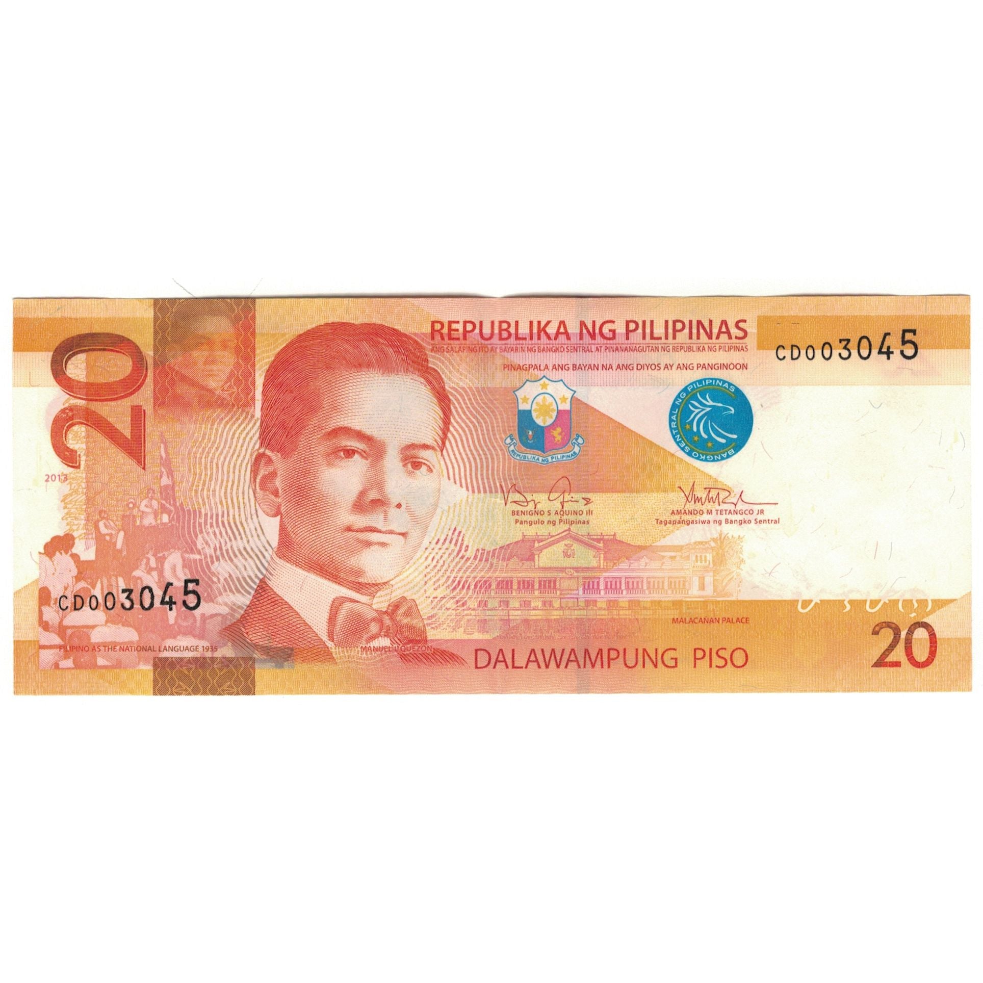 Nota, Filipinas, 20 Piso, 2010, KM:206a, UNC(63)