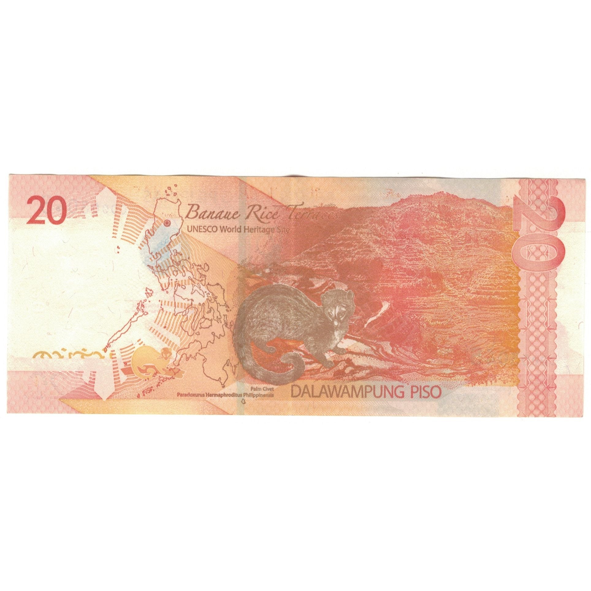 Nota, Filipinas, 20 Piso, 2010, KM:206a, UNC(63)