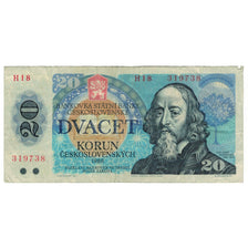 Geldschein, Tschechoslowakei, 20 Korun, 1988, 1988, KM:95, S