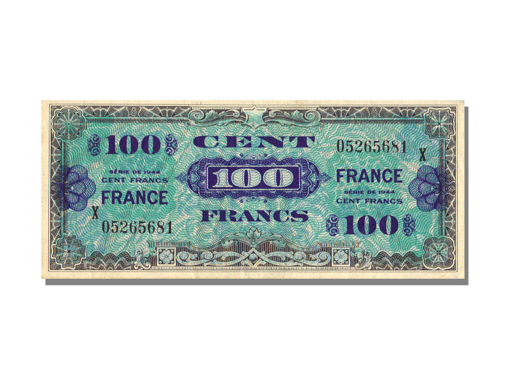 Banknot, Francja, 100 Francs, 1945 Verso France, 1945, 1945-06-04, UNC(60-62)