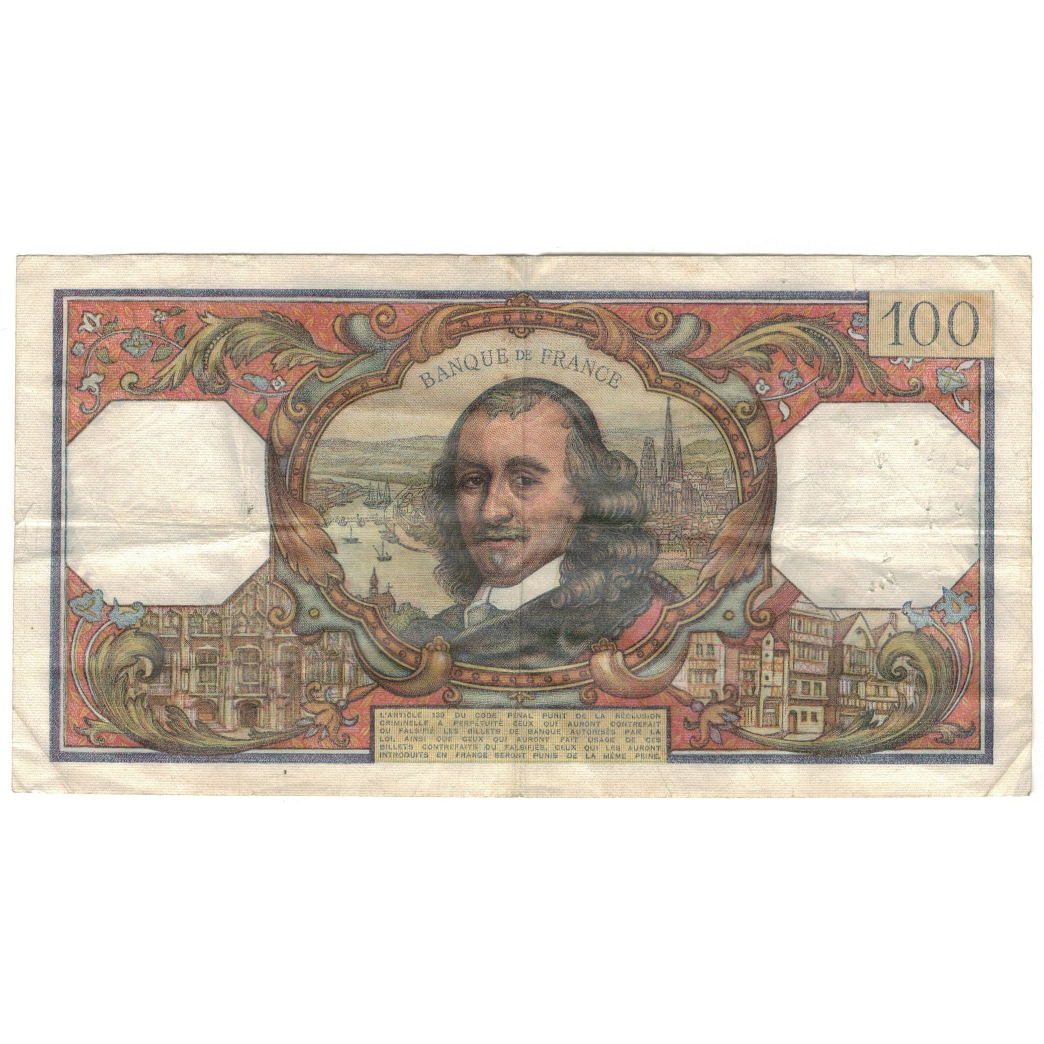 Frankreich, 100 Francs, Corneille, 1965, V.100, S+, Fayette:65.08, KM:149a