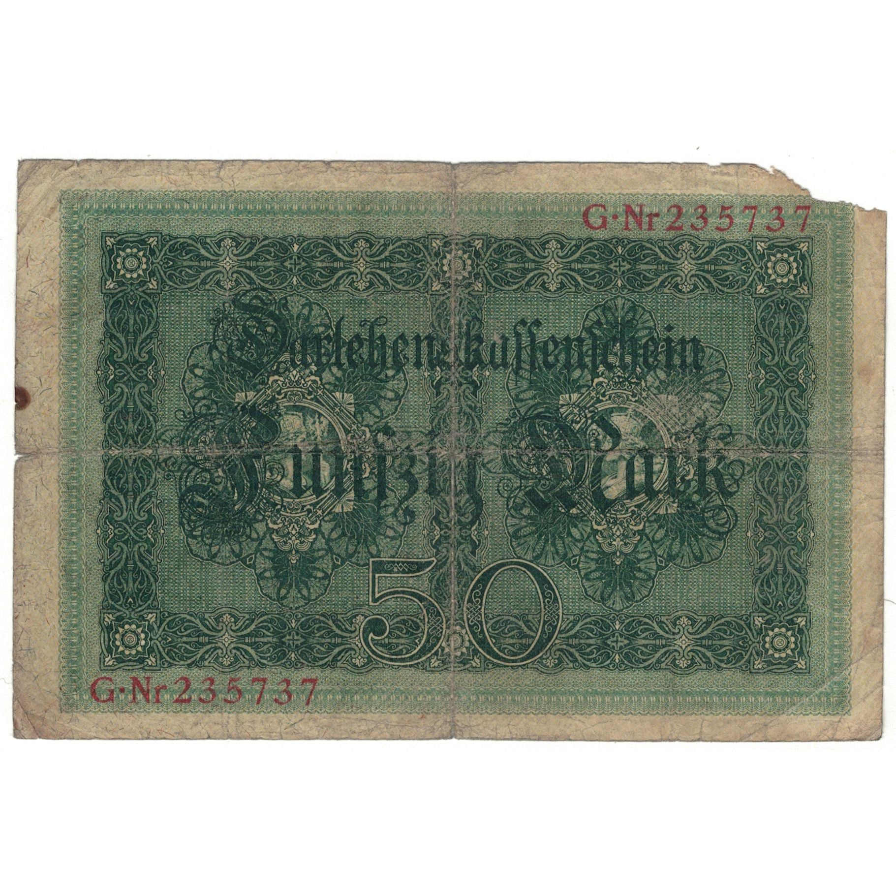 Banconote, Germania, 50 Mark, 1914, 1914-08-05, KM:49a, D