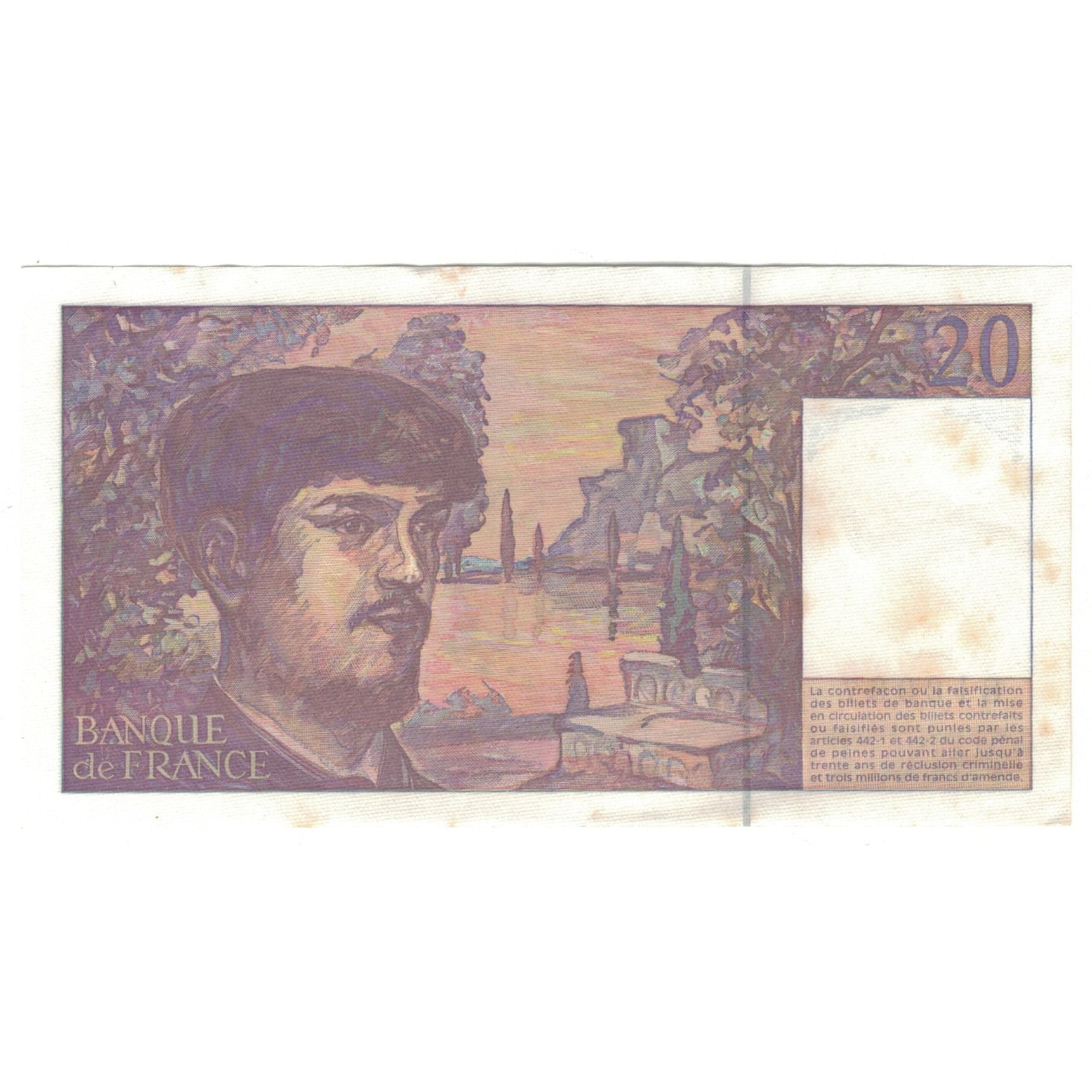 France, 20 Francs, Debussy, 1997, U.056, SUP, Fayette:66ter.2, KM:151i