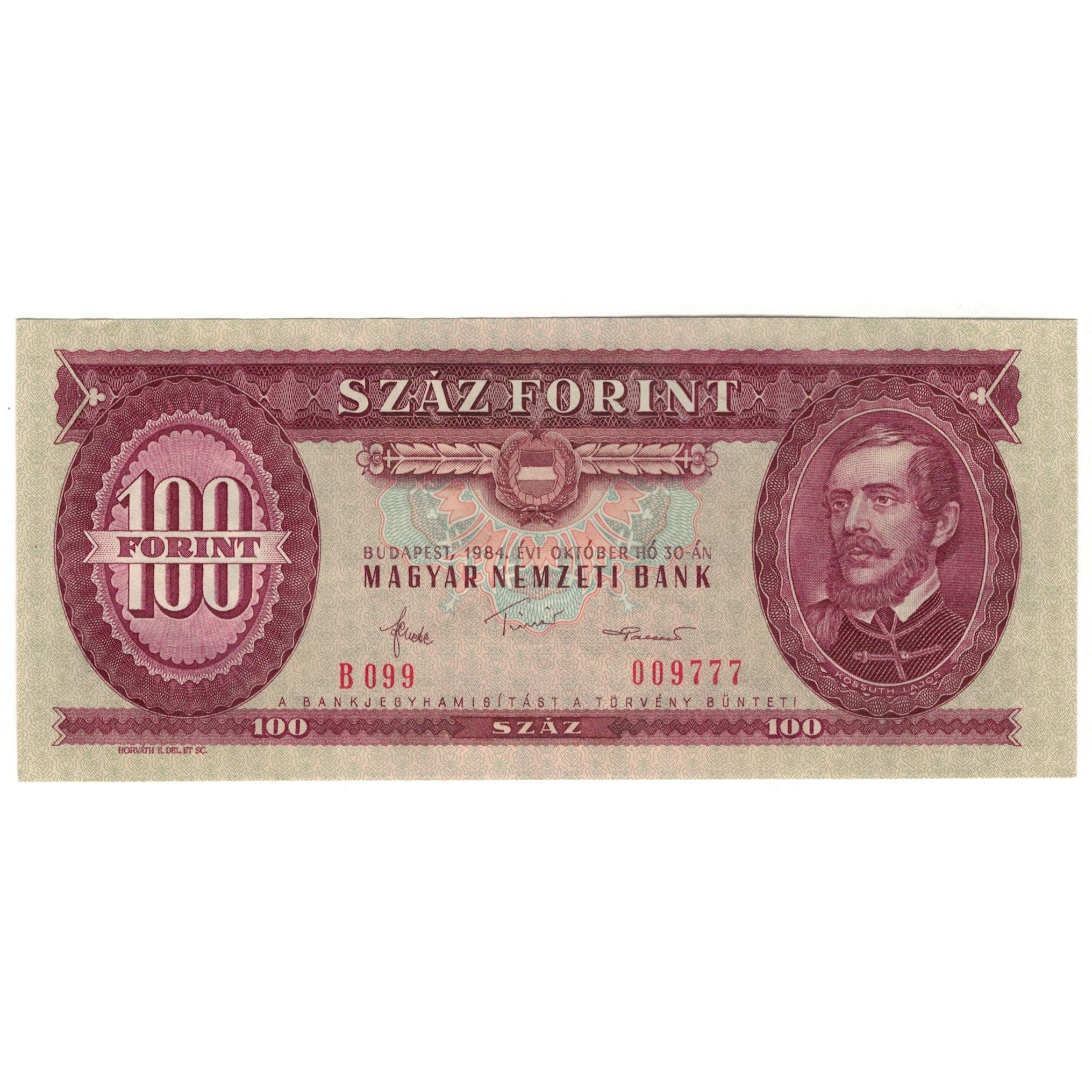 Banknote, Hungary, 100 Forint, 1984, 1984-10-30, KM:171c, AU(55-58)