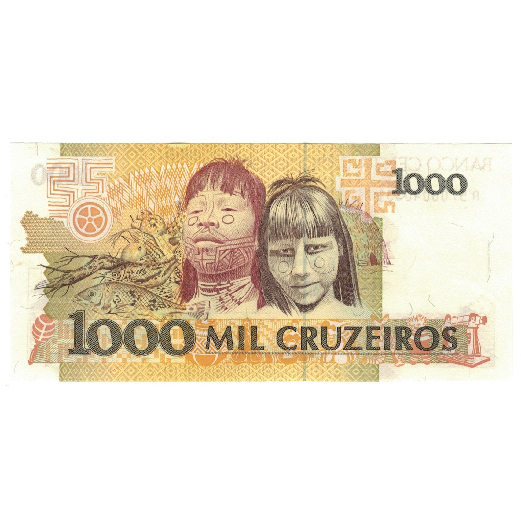 Geldschein, Brasilien, 1000 Cruzeiros, KM:231a, UNZ-
