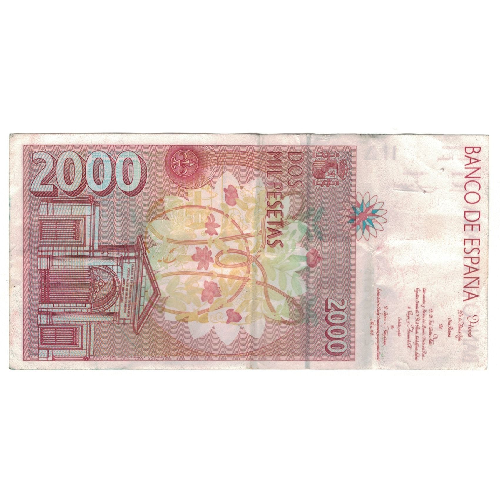 Banknot, Hiszpania, 2000 Pesetas, 1992, KM:162, VF(20-25)