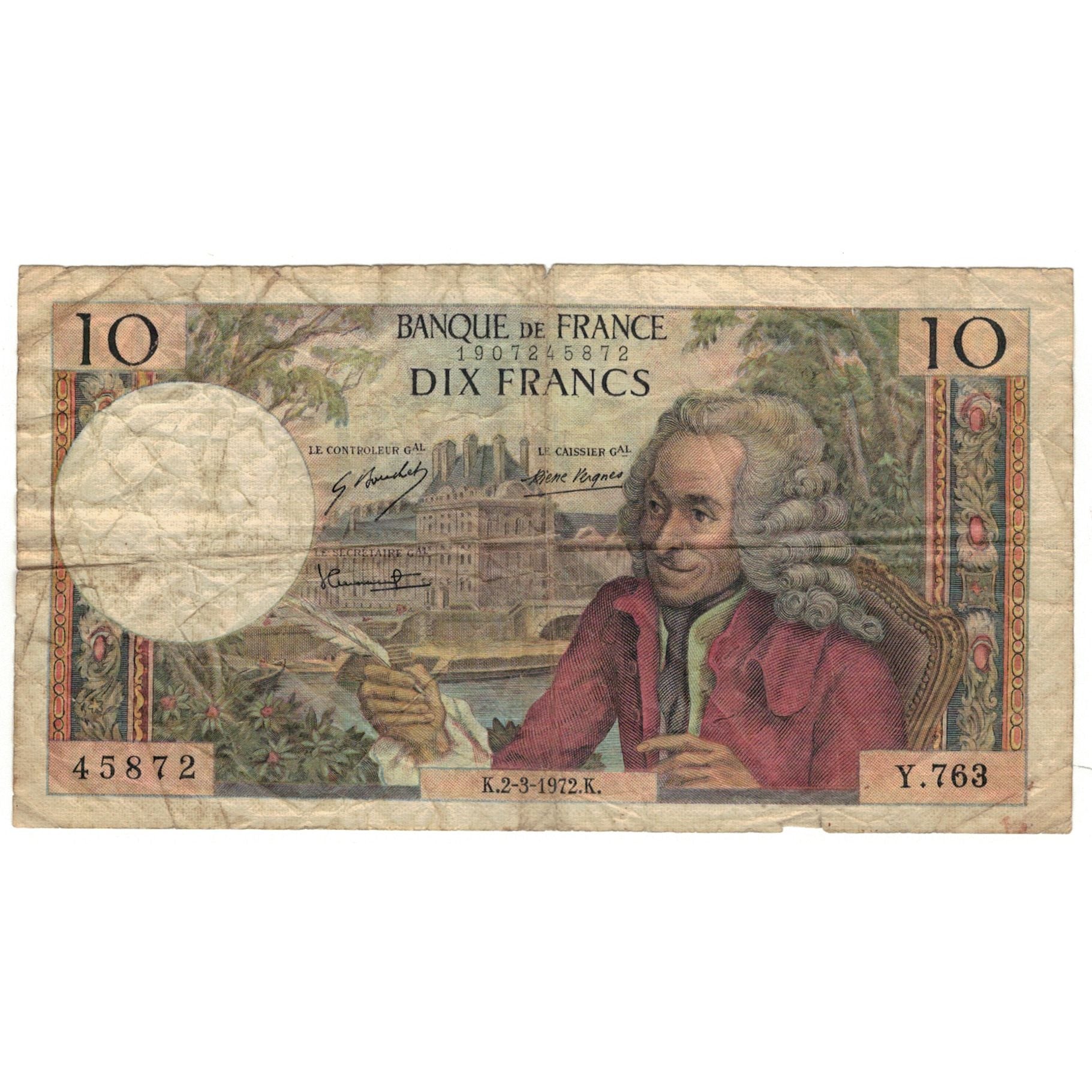 Frankreich, 10 Francs, Y.763, SGE, Fayette:62.55, KM:147d