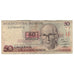 Banknote, Brazil, 50 Cruzados Novos, KM:219b, VG(8-10)