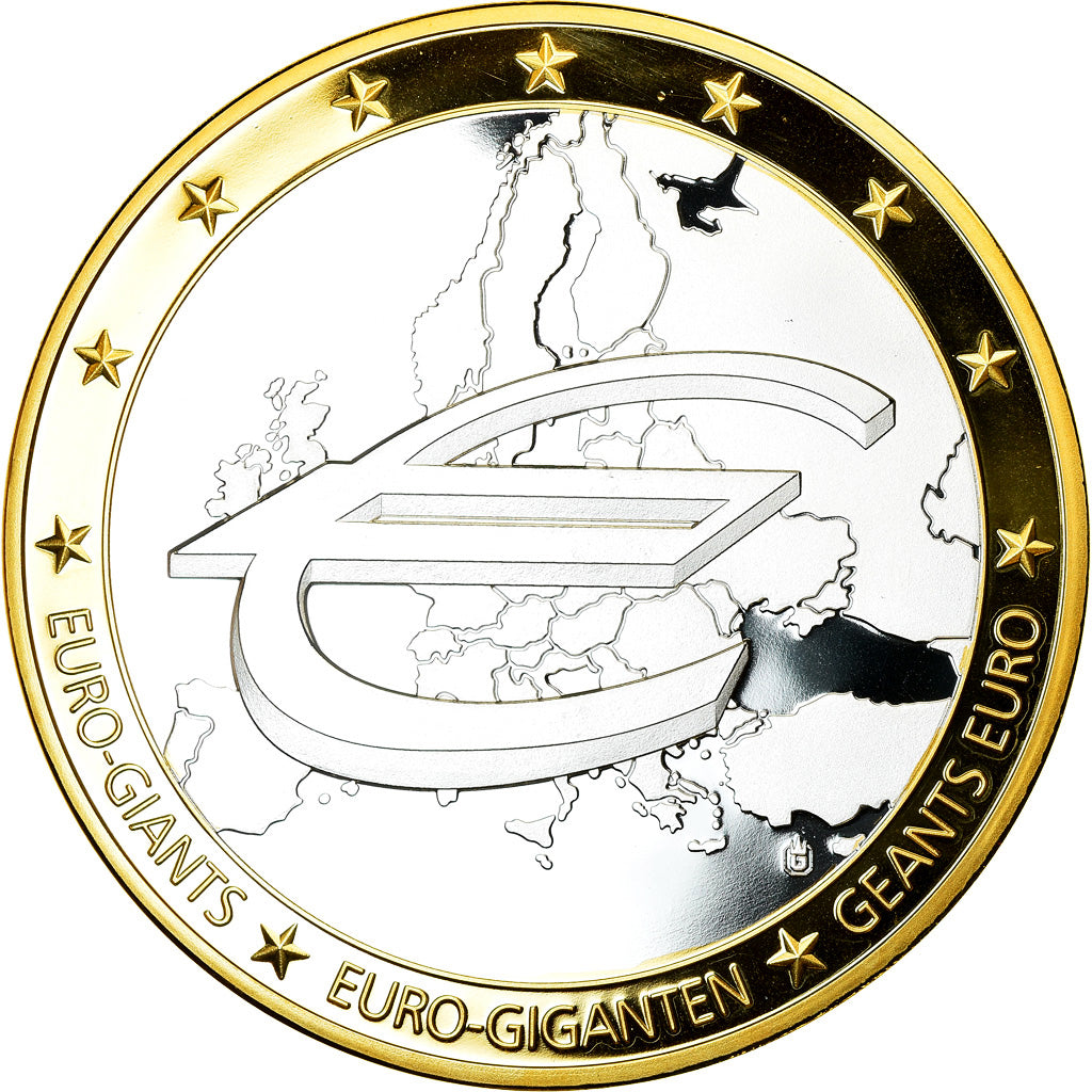 Frankrijk, Medaille, Géants Euro, Politics, Society, War, 2009, FDC, Copper