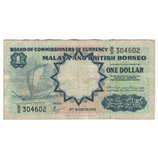 Banknote, Malaya and British Borneo, 1 Dollar, 1959, 1959-03-01, KM:8a