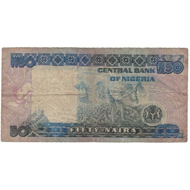 Geldschein, Nigeria, 50 Naira, 2005, 2005, KM:27f, GE+