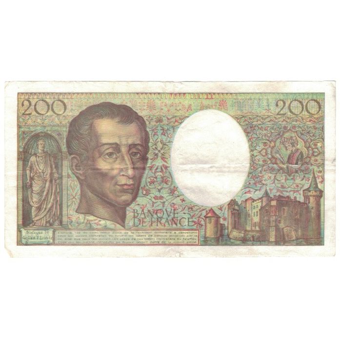 Frankreich, 200 Francs, Montesquieu, 1992, T.143, S, Fayette:70.12c, KM:155e