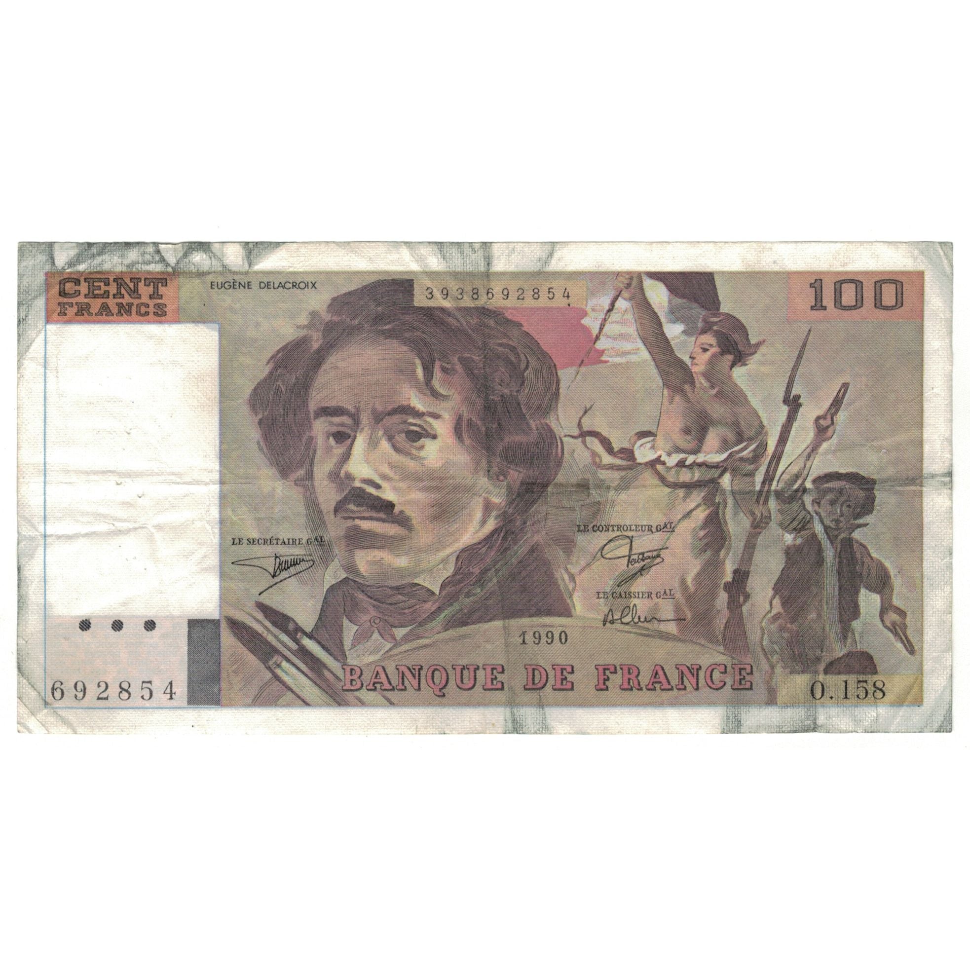 Frankreich, 100 Francs, 1990, O.158, SGE, Fayette:69bis.2b, KM:154e