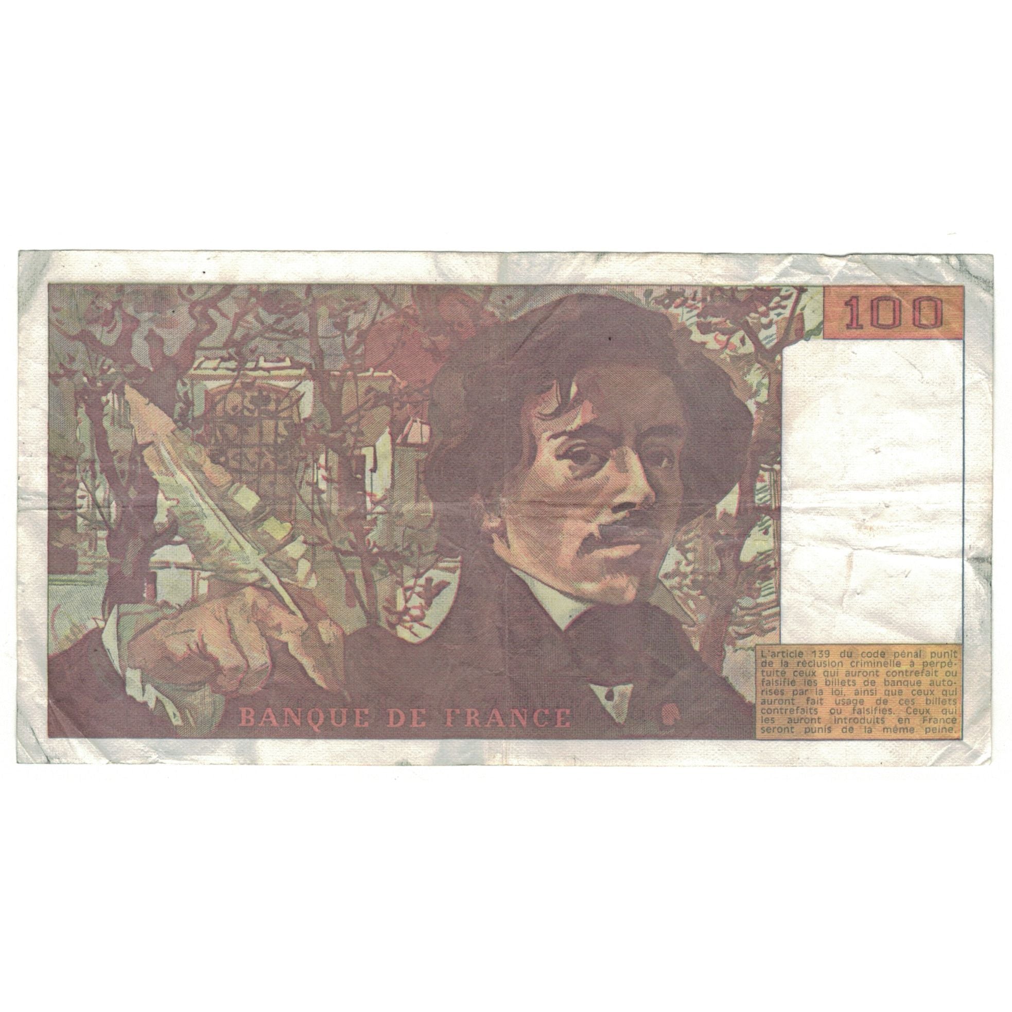 Frankreich, 100 Francs, 1990, O.158, SGE, Fayette:69bis.2b, KM:154e