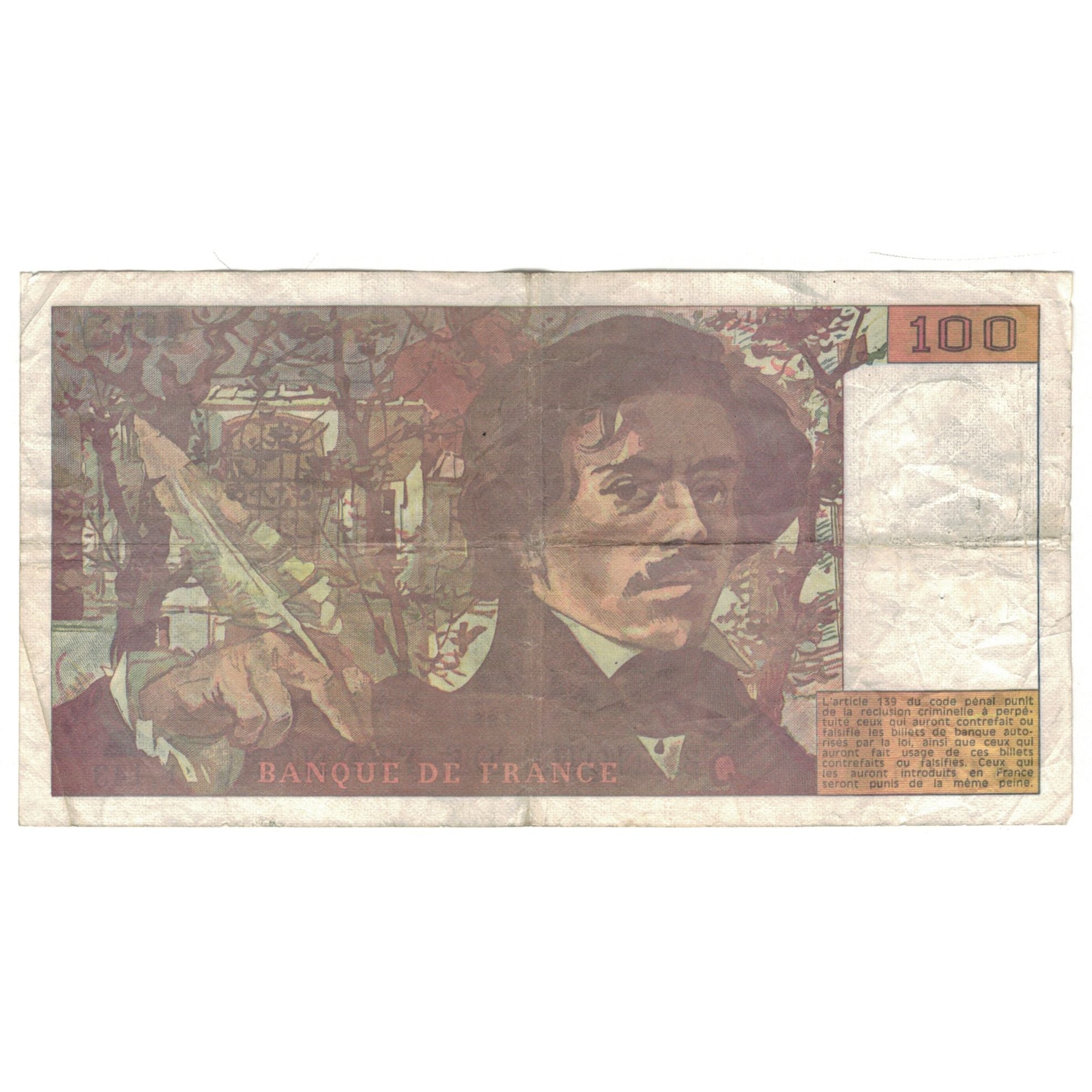 Francja, 100 Francs, 1990, F.143, F(12-15), Fayette:69Bis.01.b.f, KM:154e