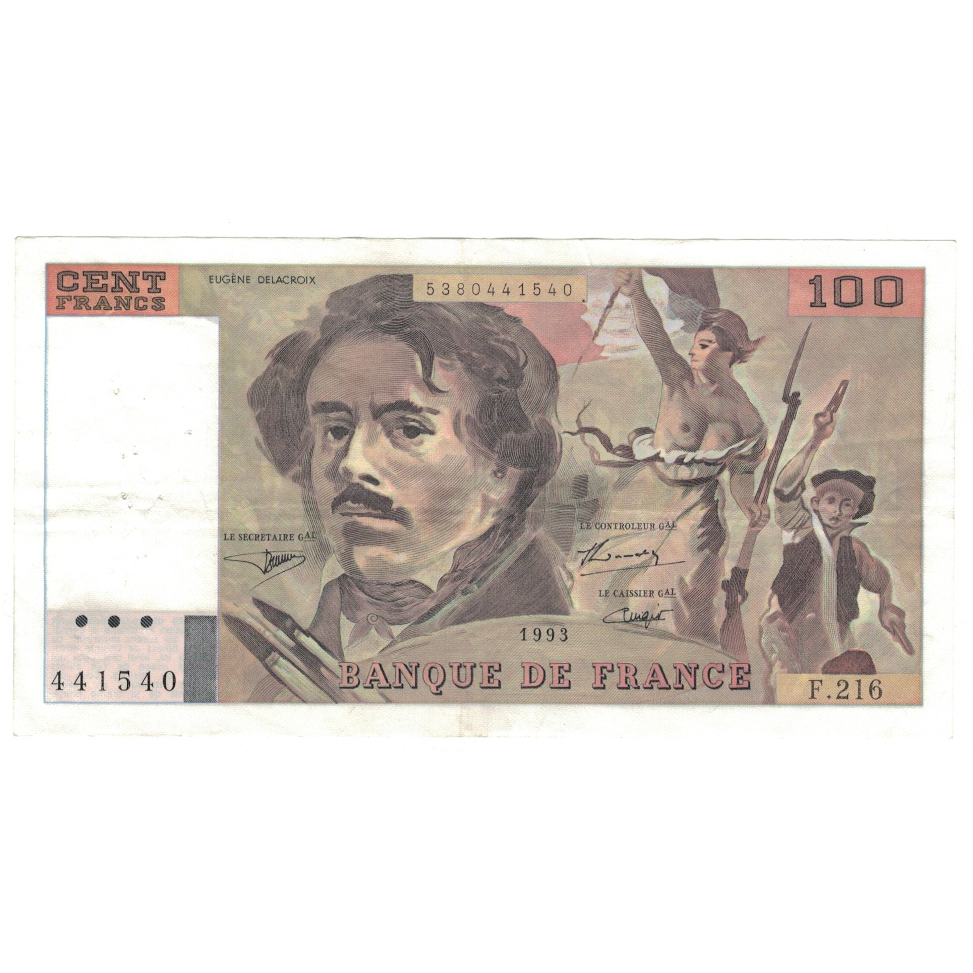 Francja, 100 Francs, F.216, AU(50-53)