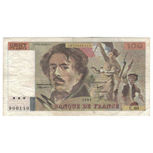 Frankreich, 100 Francs, Delacroix, 1984, C.80, S, Fayette:69.8a, KM:154b