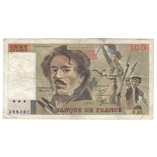Frankreich, 100 Francs, Delacroix, 1984, D.85, S, Fayette:69.8a, KM:154b