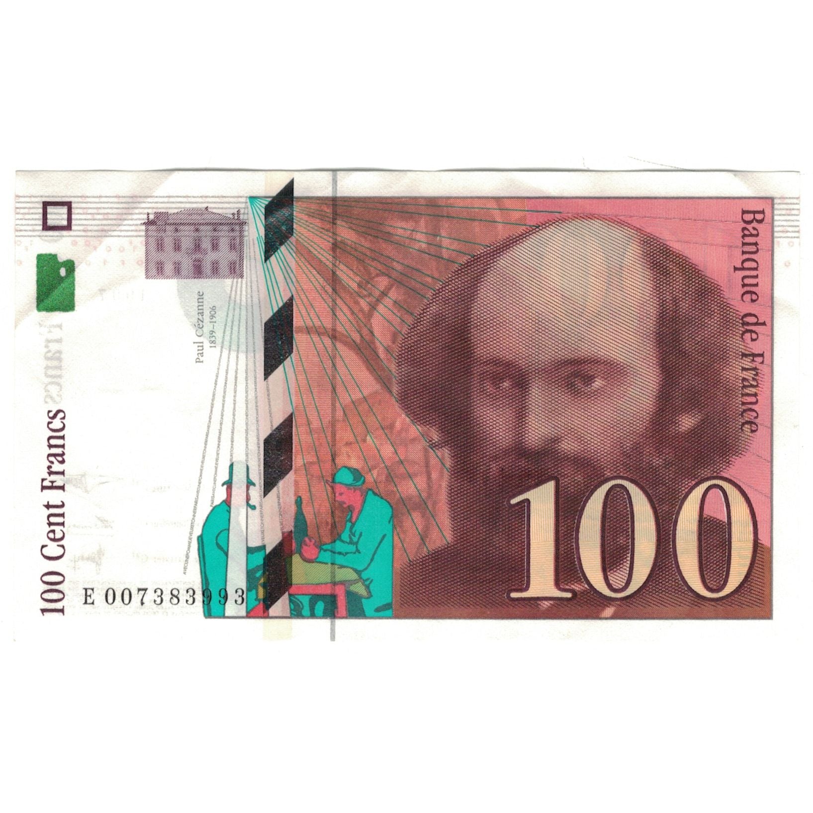 Francja, 100 Francs, Cézanne, 1997, E007383993, AU(55-58), Fayette:F74.01