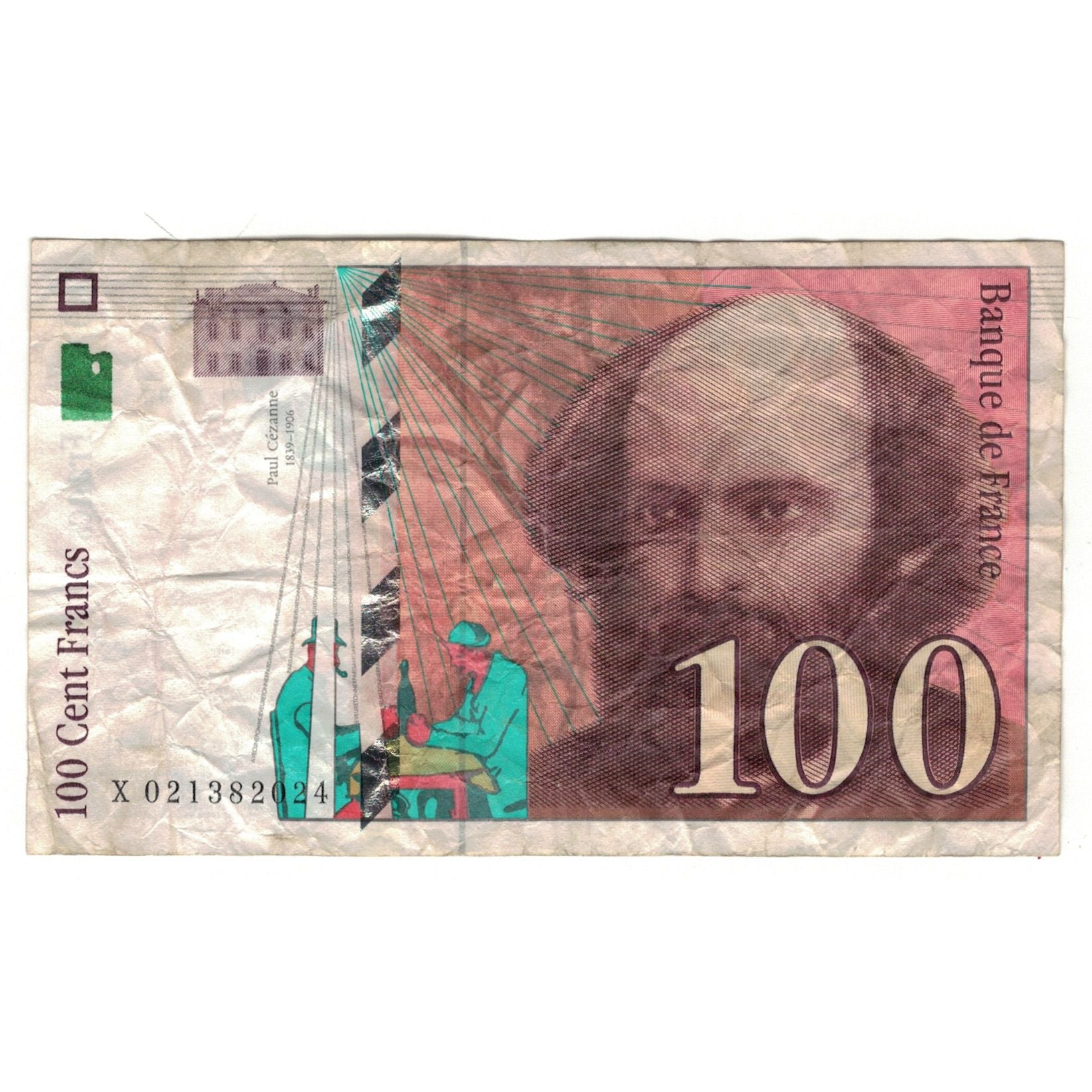 Francia, 100 Francs, Cézanne, 1997, X021382024, RC, Fayette:F74.01, KM:158a