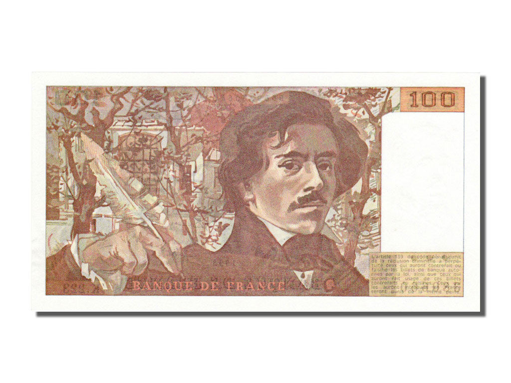 Banknote, France, 100 Francs, 100 F 1978-1995 ''Delacroix'', 1993, UNC(65-70)