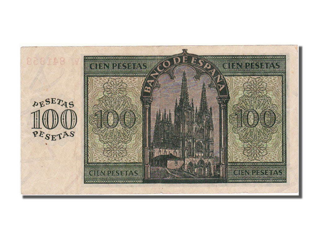 Geldschein, Spanien, 100 Pesetas, 1936, 1936-11-21, VZ+