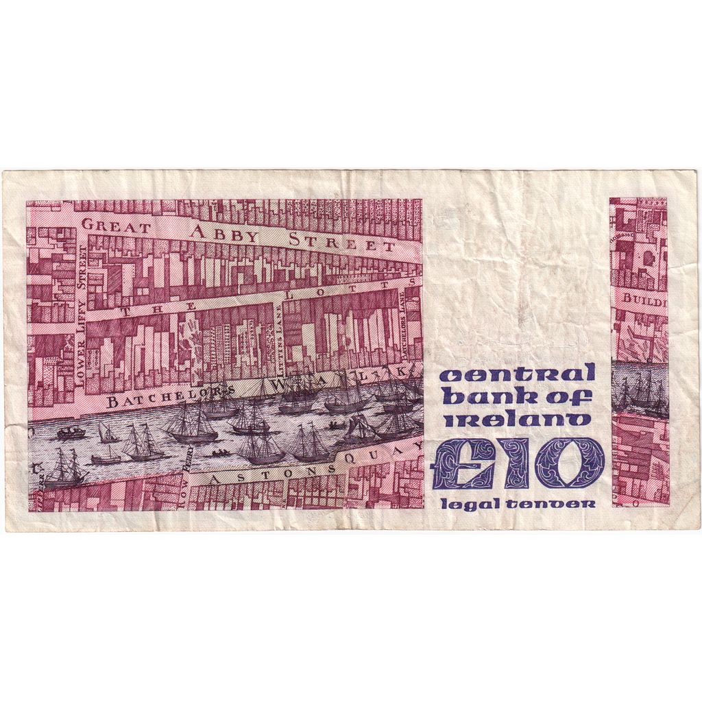 Banknote, Ireland - Republic, 10 Pounds, 1991, 1991-04-12, KM:72b, VF(20-25)