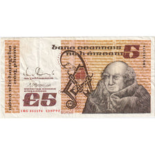 Banknote, Ireland - Republic, 5 Pounds, 1992, 1992-07-13, KM:71e, VF(20-25)