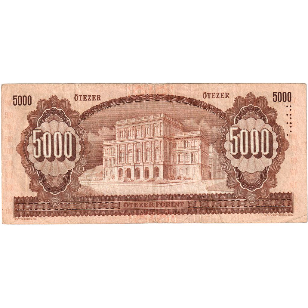 Banknote, Hungary, 5000 Forint, 1993, 1993-12-16, KM:177a, EF(40-45)
