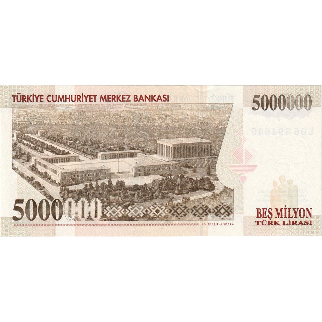 Banknote, Turkey, 5,000,000 Lira, 1970, 1970-01-14, KM:210, UNC(63)