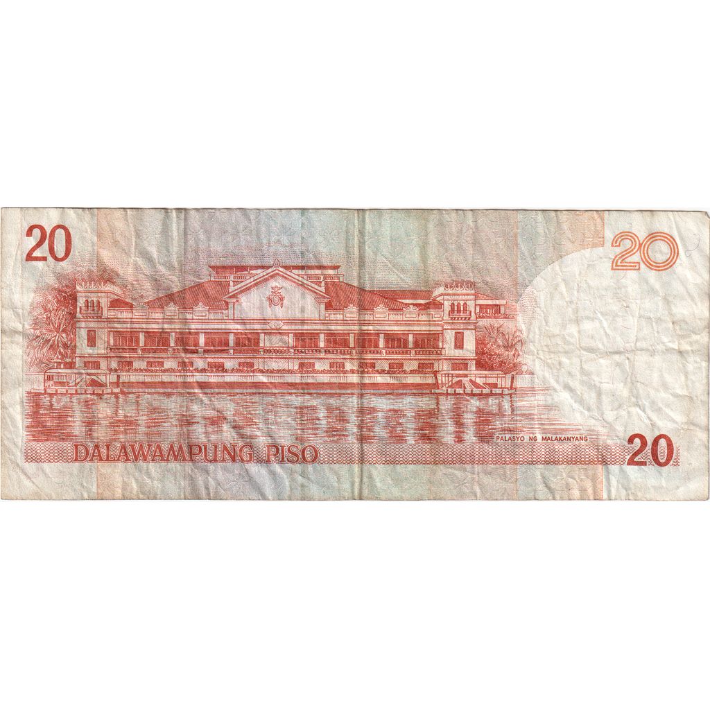 Nota, Filipinas, 20 Piso, 2011, KM:182a, VF(20-25)