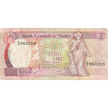Banknote, Malta, 2 Liri, KM:41, VG(8-10)