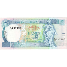 Banknote, Malta, 5 Liri, 1967, KM:46b, AU(55-58)