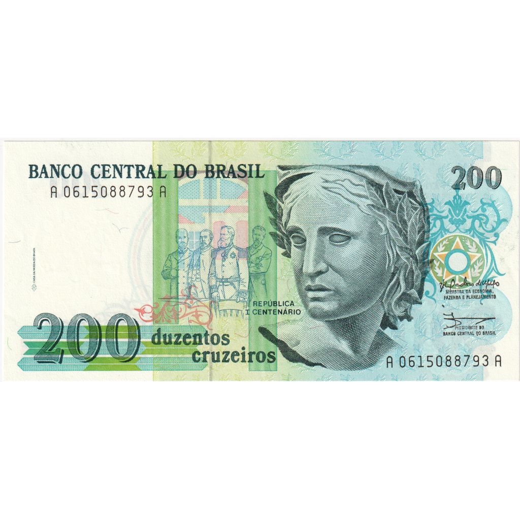 Billet, Brésil, 200 Cruzeiros, KM:229, NEUF