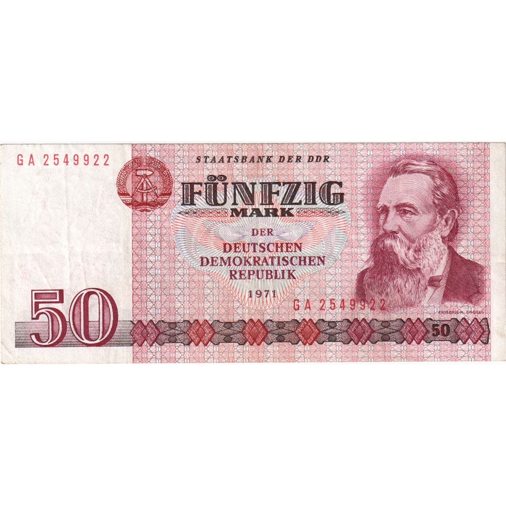Germany - Democratic Republic, 50 Mark, 1971, KM:30a, AU(50-53)