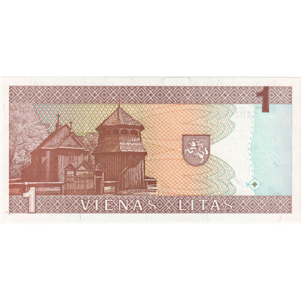 Lithuania, 1 Litas, 1994, KM:53a, UNZ