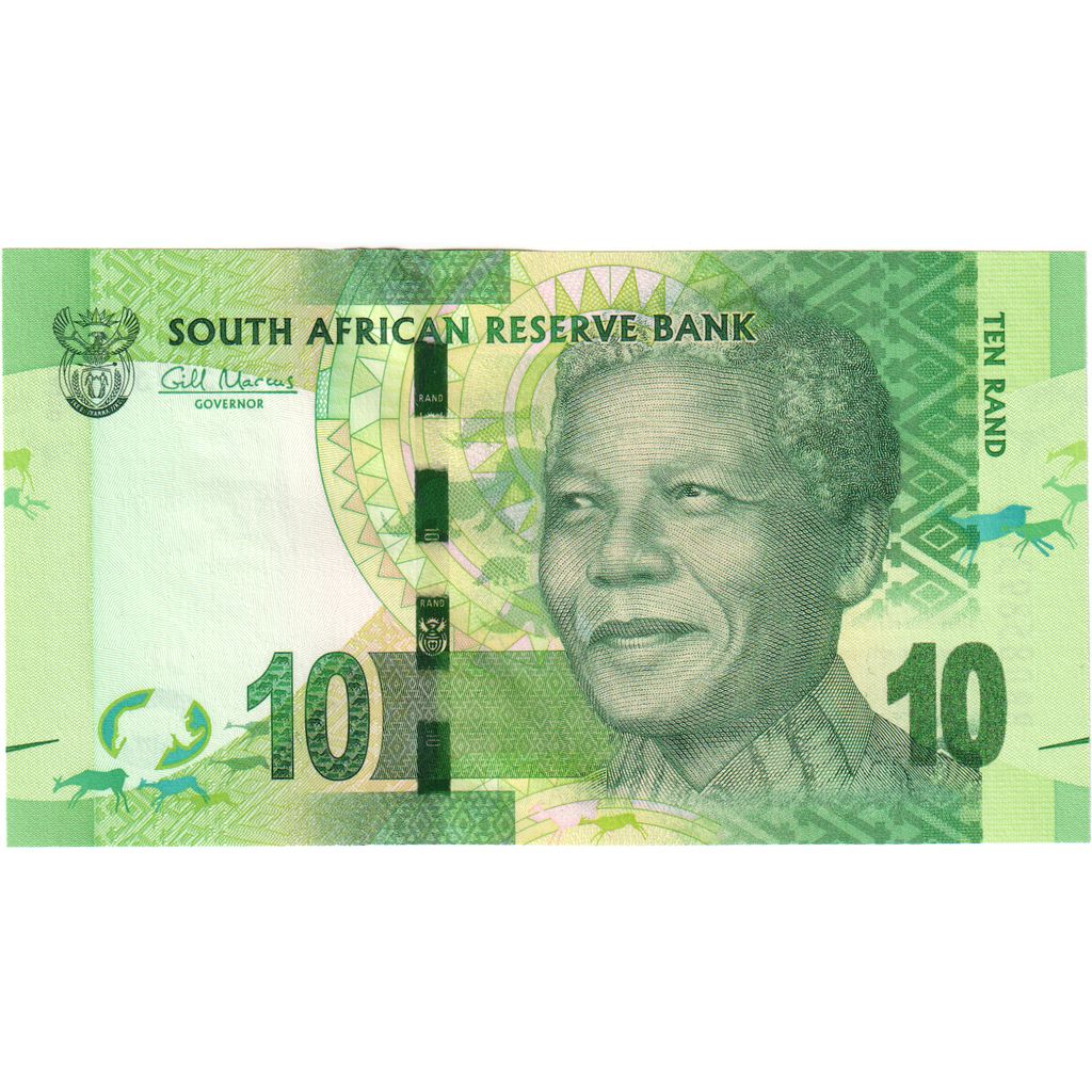 South Africa, 10 Rand, KM:133, AU(55-58)
