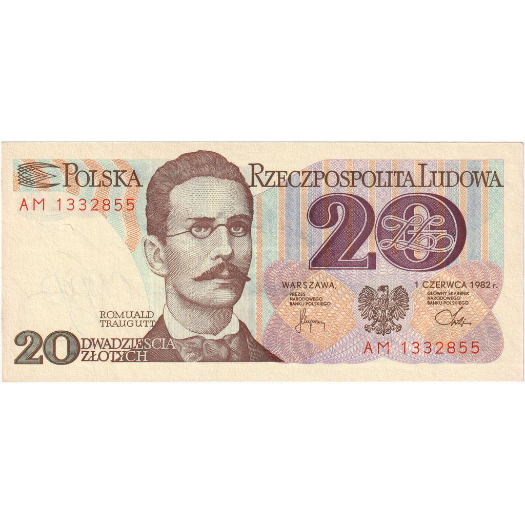 Polen, 20 Zlotych, 1982, 1982-06-01, KM:149a, UNZ
