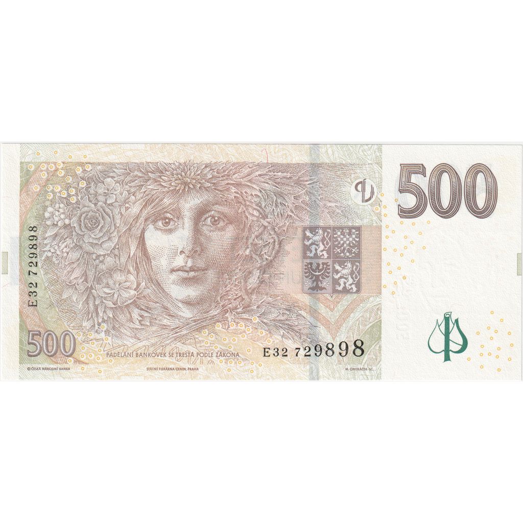 Czech Republic, 500 Korun, UNC(65-70)