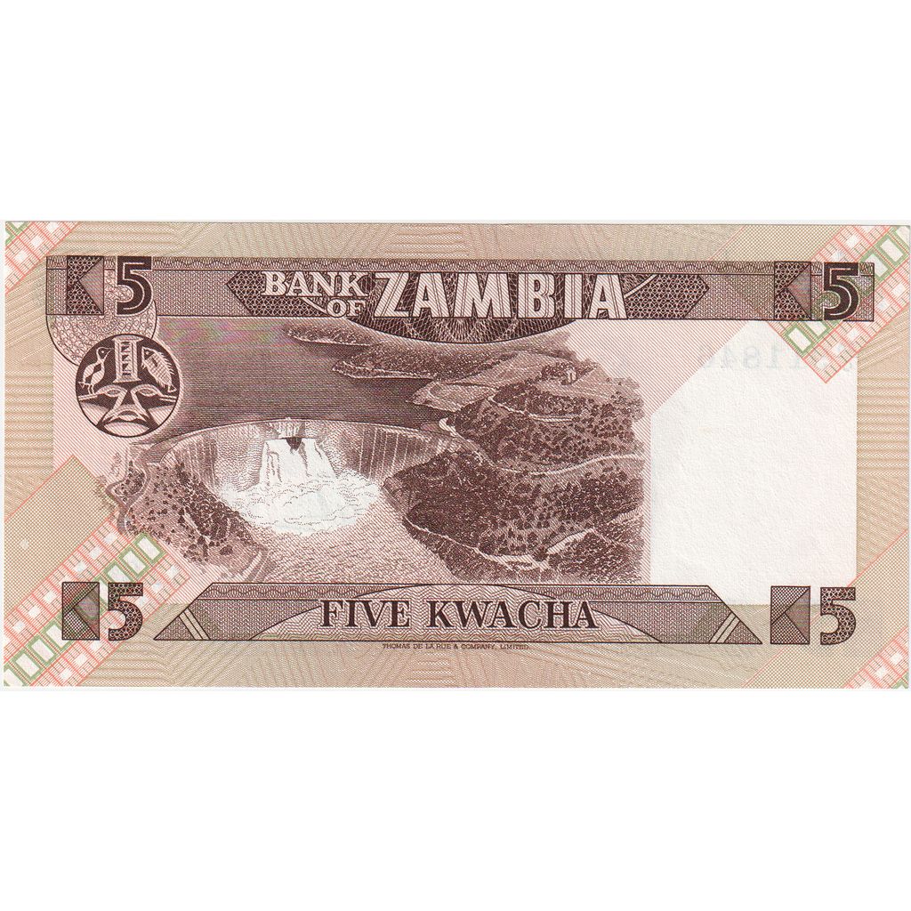Sambia, 5 Kwacha, KM:25c, UNZ