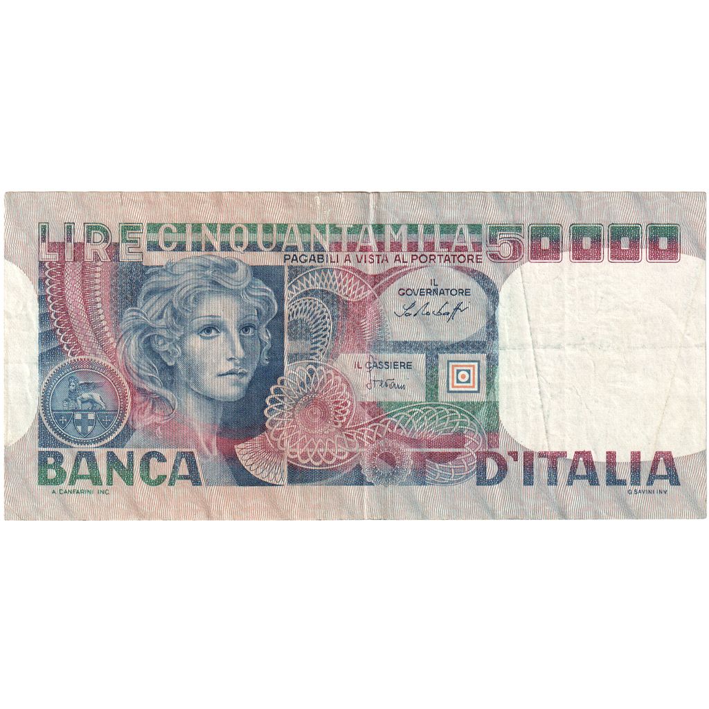Italië, 50,000 Lire, 1977-06-20, KM:107a, TTB