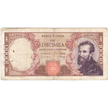 Italy, 10,000 Lire, 1962, 1962-04-12, KM:97a, VF(20-25)