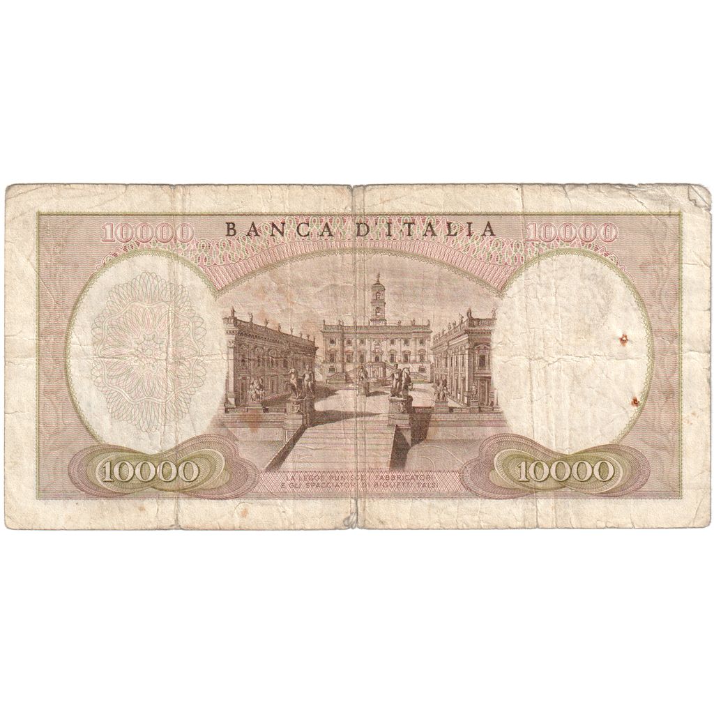 Italy, 10,000 Lire, 1962, 1962-04-12, KM:97a, VF(20-25)
