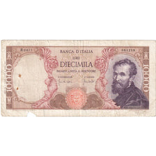 Italy, 10,000 Lire, 1962, 1962-04-12, KM:97a, VF(20-25)