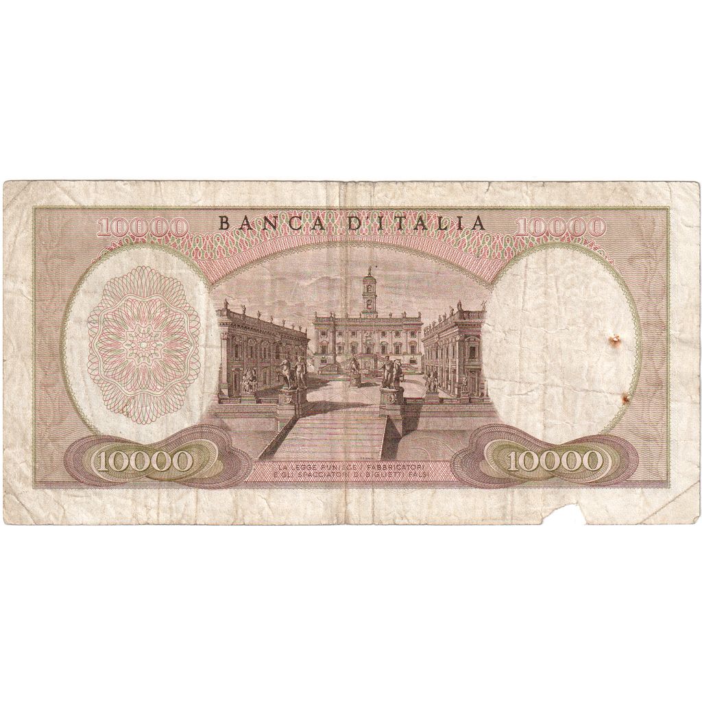 Italy, 10,000 Lire, 1962, 1962-04-12, KM:97a, VF(20-25)
