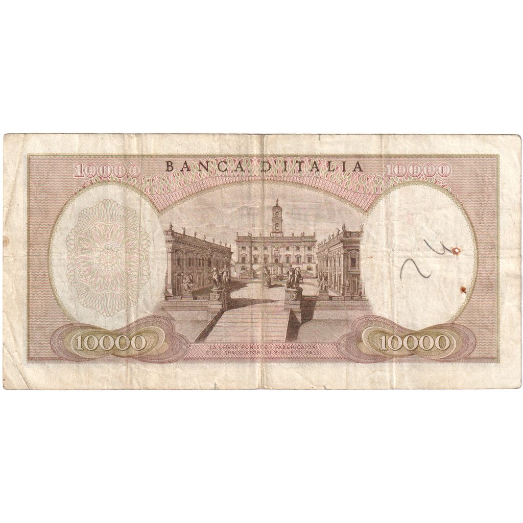 Italy, 10,000 Lire, 1962, 1962-04-12, KM:97a, VF(20-25)
