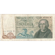 Italy, 5000 Lire, 1973, 1973-04-11, KM:102b, VF(20-25)
