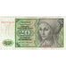 GERMANY - FEDERAL REPUBLIC, 20 Deutsche Mark, 1970-01-02, KM:32a, VF(20-25)